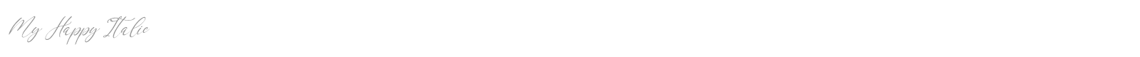 My Happy font preview